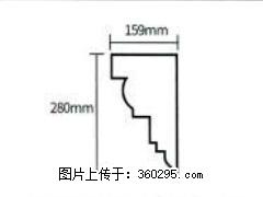 产品分解图型 - 檐口线，型号：SX311-YK-5，规格：159x280mm(5) - 桂林三象EPS建材 www.sx311.cc